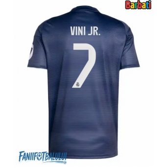 Real Madrid Vinicius Junior #7 Tricou Fotbal Replică 2025-26 Barbati Deplasare